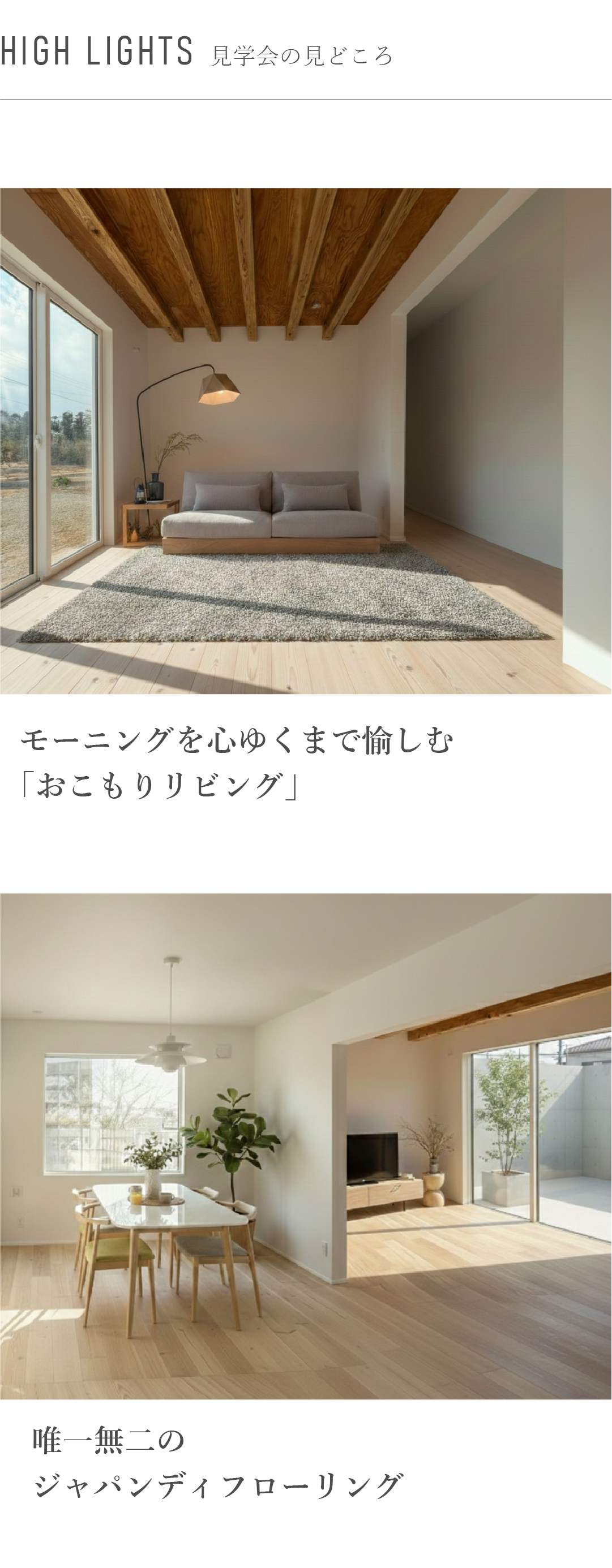 見学会の見どころ